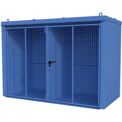 Conteneur pour bouteilles de gaz Eurokraft pro - Résistant au feu, 60 pcs, Ø 230 mm, Bleu - Publicité Conteneur pour bouteilles de gaz Eurokraft pro - Résistant au feu, 60 pcs, Ø 230 mm, Bleu - Publicité