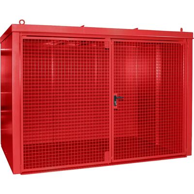 Eurokraft pro Gaskartuschenbehälter - feuerfest, 96 Stück, 230mm Durchmesser, rot Eurokraft pro Gaskartuschenbehälter - feuerfest, 96 Stück, 230mm Durchmesser, rot
