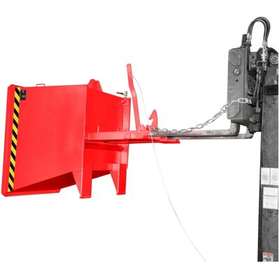 Eurokraft Pro 0,55 m³ Abfallbehälter - Stahl, Rot RAL 3000 Eurokraft Pro 0,55 m³ Abfallbehälter - Stahl, Rot RAL 3000