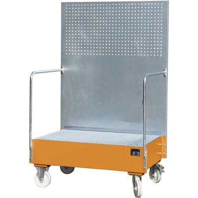 EUROKRAFTpro Mobiler Stahlblech-Behälterwannen - 2x200L - 215L Kapazität EUROKRAFTpro Mobiler Stahlblech-Behälterwannen - 2x200L - 215L Kapazität