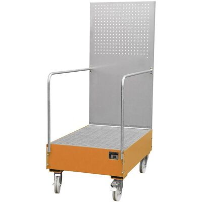 EUROKRAFTpro Stahl-Drip-Tablett mit 2 x 200L Fässern - Flüssigkeitsbehälter EUROKRAFTpro Stahl-Drip-Tablett mit 2 x 200L Fässern - Flüssigkeitsbehälter