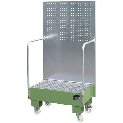 Eurokraft pro Bac de Capture Mobile - 2x60L, Vert Eurokraft pro Bac de Capture Mobile - 2x60L, Vert