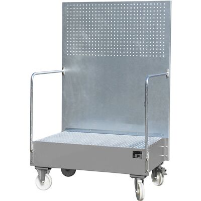 Eurokraft Pro Bac de Capture Mobile - Acier, 2x200L, 215L Capacité Eurokraft Pro Bac de Capture Mobile - Acier, 2x200L, 215L Capacité