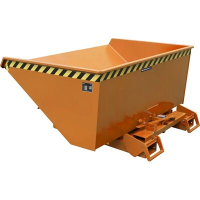 Eurokraft Pro Automatischer Kippbehälter - 0,9m³, Orange Eurokraft Pro Automatischer Kippbehälter - 0,9m³, Orange