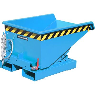 Eurokraft Pro Mini Contenitore Rifiuti - 0.15m³, Blu RAL 5012 Eurokraft Pro Mini Contenitore Rifiuti - 0.15m³, Blu RAL 5012