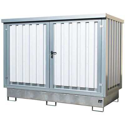 Eurokraft pro Stahlbehälter für Gefahrstoffe - Lagerung 2 x 1000 L IBC Eurokraft pro Stahlbehälter für Gefahrstoffe - Lagerung 2 x 1000 L IBC