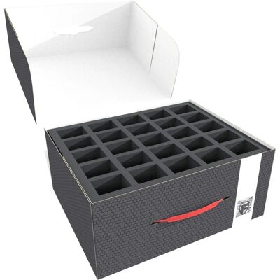Feldherr - LBM23 - pour 75 figurines - grande base 40 mm - Lagerbox M - Publicité Feldherr - LBM23 - pour 75 figurines - grande base 40 mm - Lagerbox M - Publicité