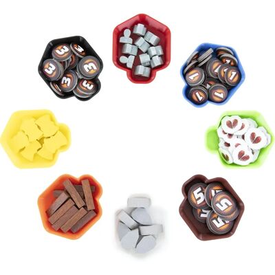Feldherr - 3D14SET - SHELL Mini - Multicolor - Token-Tray Feldherr - 3D14SET - SHELL Mini - Multicolor - Token-Tray