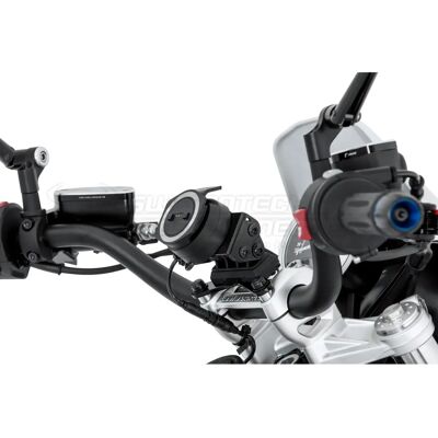 Supporto GPS SW-Motech - Nero - Ammortizzante - Supporto Manubrio Supporto GPS SW-Motech - Nero - Ammortizzante - Supporto Manubrio