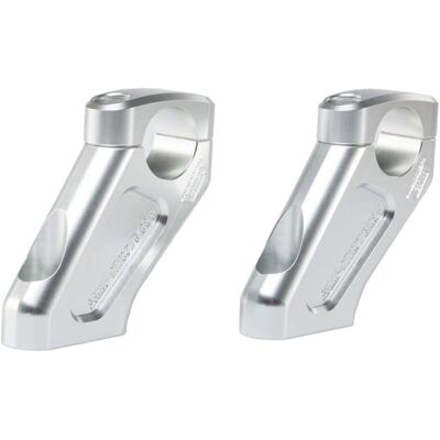 Elevador de manillar SW-MOTECH - 20 mm Arriba 30 mm Retroceso - Plateado - BMW R1200GS Elevador de manillar SW-MOTECH - 20 mm Arriba 30 mm Retroceso - Plateado - BMW R1200GS