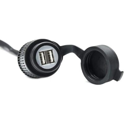 Porta USB doppio SW-Motech - 2000mA/12V - Nero - Unisex Porta USB doppio SW-Motech - 2000mA/12V - Nero - Unisex