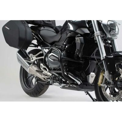 Barre de protection noire Sw-Motech pour BMW R1200R / R1200RS (14-18) - Protection moteur - Publicité Barre de protection noire Sw-Motech pour BMW R1200R / R1200RS (14-18) - Protection moteur - Publicité