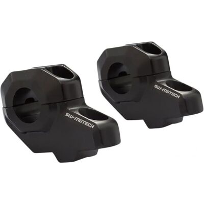 Rehausseur de guidon Sw-Motech Ø 22 mm Noir - 30mm-21mm - Publicité Rehausseur de guidon Sw-Motech Ø 22 mm Noir - 30mm-21mm - Publicité