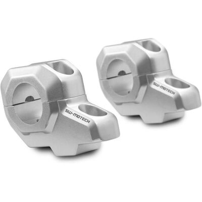 Rehausseur de Guidon SW-MOTECH 30mm en Haut et 22mm en Arrière - Ø 28 mm - Publicité Rehausseur de Guidon SW-MOTECH 30mm en Haut et 22mm en Arrière - Ø 28 mm - Publicité