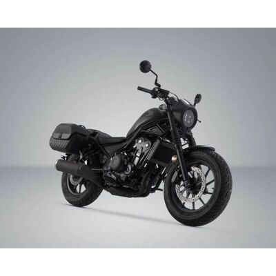 Support latéral LH1 de Sw-Motech pour Honda CMX500 Rebel - Noir - Publicité Support latéral LH1 de Sw-Motech pour Honda CMX500 Rebel - Noir - Publicité