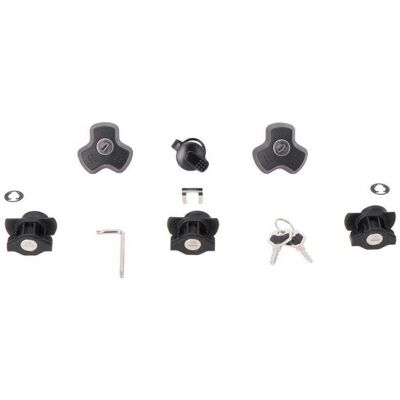 Kit Serrature SW-MOTECH - 3 Cerniere, 2 Antifurto, Chiave Unica Kit Serrature SW-MOTECH - 3 Cerniere, 2 Antifurto, Chiave Unica