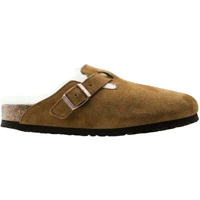 Birkenstock - Boston - Suede Leather - Mink - Clog Birkenstock - Boston - Suede Leather - Mink - Clog