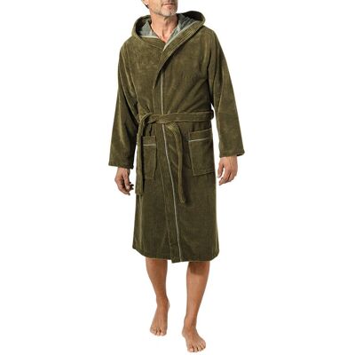 MORGENSTERN Daniel grün Velour Bademantel MORGENSTERN Daniel grün Velour Bademantel