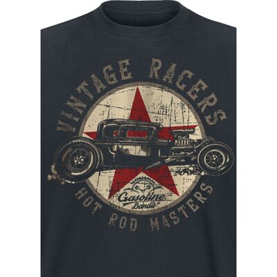 Gasoline Bandit Vintage Racers Lyhythihainen T-Paita - Miehet Musta Gasoline Bandit Vintage Racers Lyhythihainen T-Paita - Miehet Musta