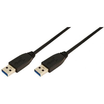Cavo USB LogiLink 2m USB A - USB A 3.0 - Nero Cavo USB LogiLink 2m USB A - USB A 3.0 - Nero