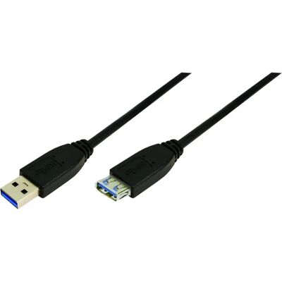 Prodlužovací kabel USB Logilink - 1M - Podporuje USB 3.0, 2.0, 1.1 - Černý Prodlužovací kabel USB Logilink - 1M - Podporuje USB 3.0, 2.0, 1.1 - Černý
