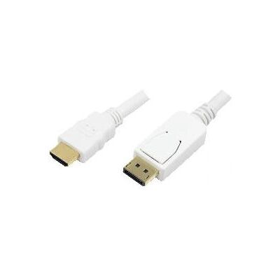 Cavo DisplayPort a HDMI Bianco LogiLink 2m Cavo DisplayPort a HDMI Bianco LogiLink 2m