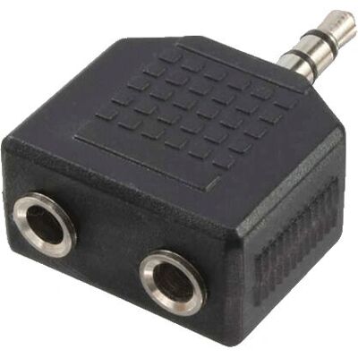 Adaptador de audio estéreo LogiLink CA1002 - 3.5mm Macho/Hembra, Negro Adaptador de audio estéreo LogiLink CA1002 - 3.5mm Macho/Hembra, Negro