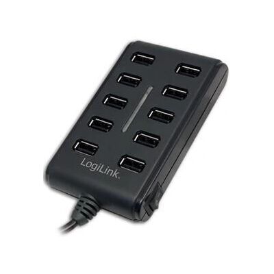 Logilink UA0125 Hub USB 2.0 a 10 Porte con Alimentatore - Hub USB Logilink UA0125 Hub USB 2.0 a 10 Porte con Alimentatore - Hub USB