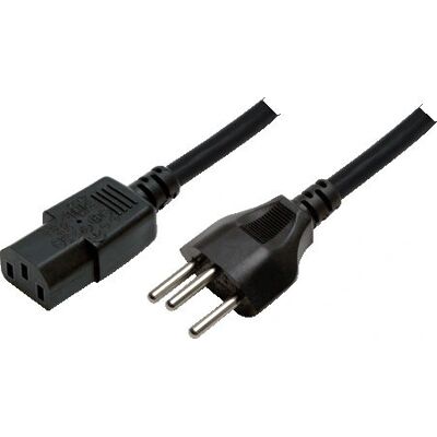 LogiLink Schweizer IEC Stromkabel - 1,8 m Schwarz - Netzkabel für Schweiz LogiLink Schweizer IEC Stromkabel - 1,8 m Schwarz - Netzkabel für Schweiz