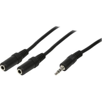 LogiLink CA1046 - câble audio stéréo 0,20m - Noir - Publicité LogiLink CA1046 - câble audio stéréo 0,20m - Noir - Publicité