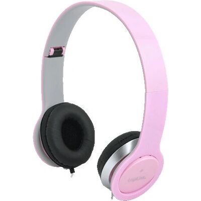 LogiLink HS0032 Pink Kabelkopfhörer - Headset LogiLink HS0032 Pink Kabelkopfhörer - Headset
