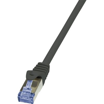 LogiLink 10m Cat 6a 10G S/FTP Netwerk Kabel - Zwart LogiLink 10m Cat 6a 10G S/FTP Netwerk Kabel - Zwart