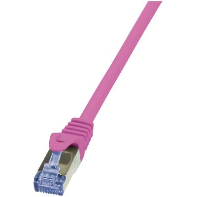 LogiLink Rózsaszín Cat6a S/FTP hálózati kábel 1m LogiLink Rózsaszín Cat6a S/FTP hálózati kábel 1m