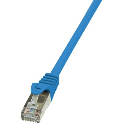 Câble réseau LogiLink CP1076S 5m Cat.5e F/UTP - Bleu Câble réseau LogiLink CP1076S 5m Cat.5e F/UTP - Bleu