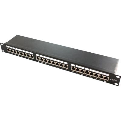LogiLink NP0061 Patch Panel 24 Portok Fekete - Patch Panel LogiLink NP0061 Patch Panel 24 Portok Fekete - Patch Panel