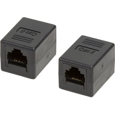 LogiLink NP0034A Changeur de genre de câble - RJ-45, Noir - Publicité LogiLink NP0034A Changeur de genre de câble - RJ-45, Noir - Publicité
