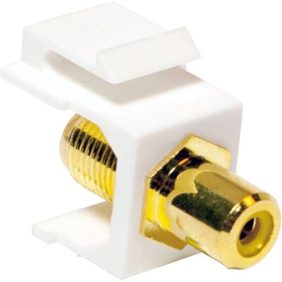 LogiLink NK0026 Modulo Keystone - RCA femmina, Giallo LogiLink NK0026 Modulo Keystone - RCA femmina, Giallo