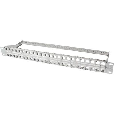 LogiLink NK4046 Pannello patch supporta 48 moduli - Telaio in metallo resistente LogiLink NK4046 Pannello patch supporta 48 moduli - Telaio in metallo resistente