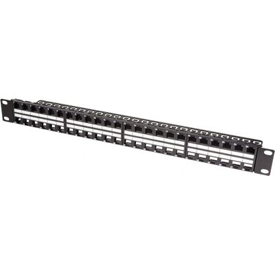 LogiLink NK4045 Patch Panel - 48 Ports 1U Métal Noir - Publicité LogiLink NK4045 Patch Panel - 48 Ports 1U Métal Noir - Publicité