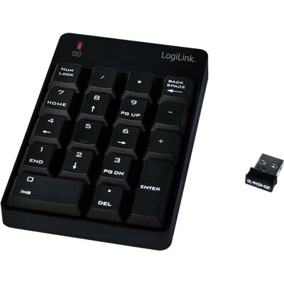 LogiLink ID0120 Vezeték nélküli numerikus billentyűzet - Laptophoz LogiLink ID0120 Vezeték nélküli numerikus billentyűzet - Laptophoz