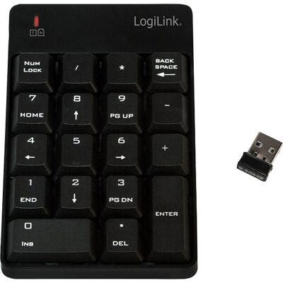 LogiLink ID0120 Wireless Numeric Keypad - Numeric Keypad for Laptop LogiLink ID0120 Wireless Numeric Keypad - Numeric Keypad for Laptop
