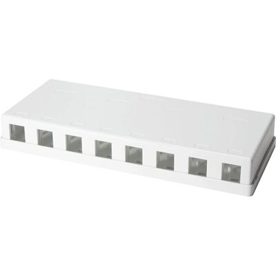 LogiLink Weißes Keystone Wandgehäuse - Netzmodul LogiLink Weißes Keystone Wandgehäuse - Netzmodul