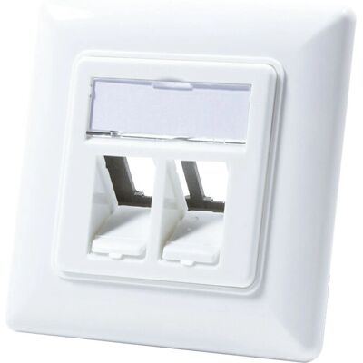 LogiLink NK4020 2 x RJ-45 Stopcontact - Stopcontact LogiLink NK4020 2 x RJ-45 Stopcontact - Stopcontact