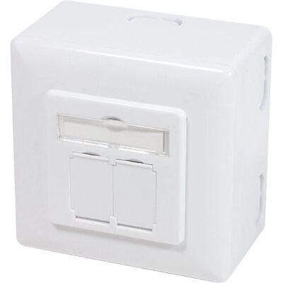 LogiLink NP0039A Network Socket - CAT6 RJ45 White LogiLink NP0039A Network Socket - CAT6 RJ45 White