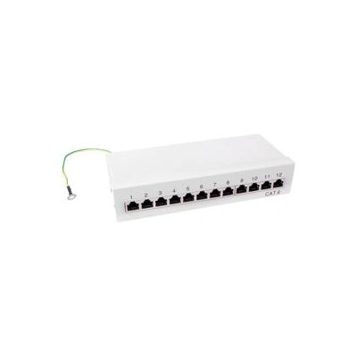 LogiLink NP0017A Grå 12-Port Cat.6 Skärmat Patch Panel - Patch Panel LogiLink NP0017A Grå 12-Port Cat.6 Skärmat Patch Panel - Patch Panel