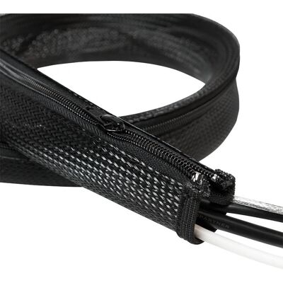 LogiLink Kabelschutz - 30mm x 2m - Schwarz - Schutzschlauch LogiLink Kabelschutz - 30mm x 2m - Schwarz - Schutzschlauch