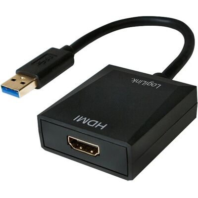LogiLink UA0233 Adapter graficzny USB - 1920x1080 - Czarny LogiLink UA0233 Adapter graficzny USB - 1920x1080 - Czarny