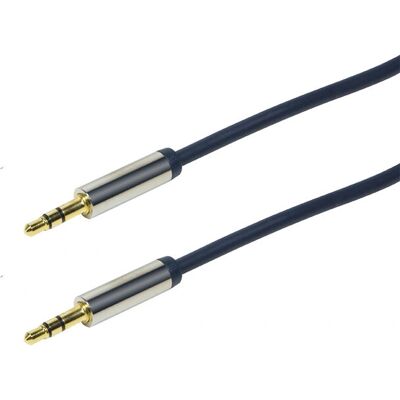 Cavo audio stereo LogiLink 3,5 mm - 0,5 m Blu Cavo audio stereo LogiLink 3,5 mm - 0,5 m Blu