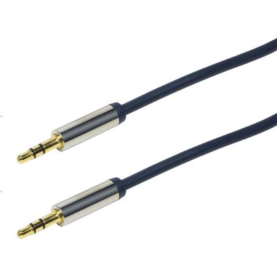 LogiLink CA10100 - 3,5 mm Audiokabel, blau, 1 m LogiLink CA10100 - 3,5 mm Audiokabel, blau, 1 m