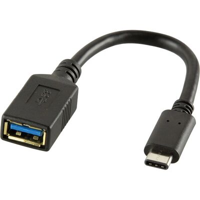 LogiLink USB C - USB A 0,15 m Kabel - Schwarz LogiLink USB C - USB A 0,15 m Kabel - Schwarz